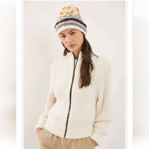 Anthropologie Pilcro Winnie Cardigan Zip Sweater Long Sleeve Knit Size XSP